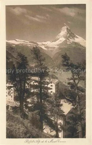 AK / Ansichtskarte Riffelalp 2928m Riffelhorn Zermatt VS Le Monte Servin 