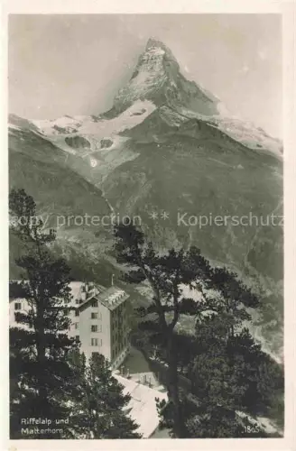 AK / Ansichtskarte Riffelalp 2928m Riffelhorn Zermatt VS Matterhorn 