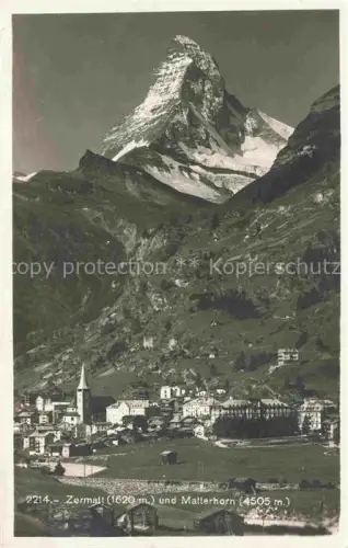 AK / Ansichtskarte ZERMATT VS Matterhorn 