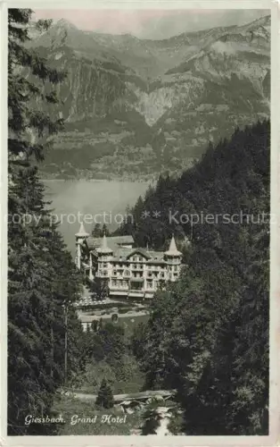 AK / Ansichtskarte Giessbach Giesbach Brienzersee BE Grand Hotel 