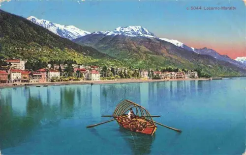 AK / Ansichtskarte LOCARNO Lago Maggiore TI Muralto Boot