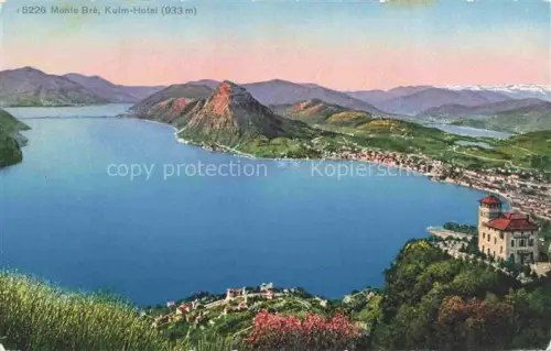 AK / Ansichtskarte Monte-Bre Lugano TI Kulm Hotel 