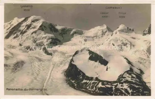 AK / Ansichtskarte Gornergrat 3135m Zermatt VS Jumeaux Lyskamm