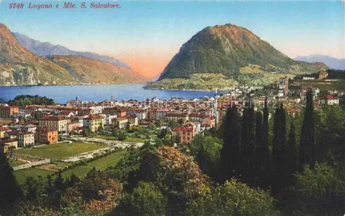AK / Ansichtskarte LUGANO Lago di Lugano TI Mte S. Salvatore 