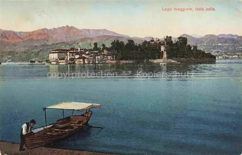 AK / Ansichtskarte Lago Maggiore Region Isola Bella Boot 