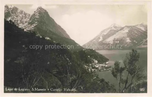AK / Ansichtskarte San Mamette Monte TI Lago di Lugano Castello Valsolda 