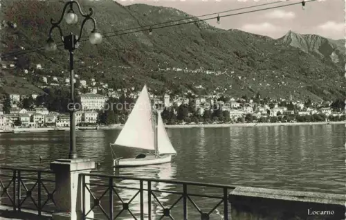 AK / Ansichtskarte LOCARNO Lago Maggiore TI Segelboot See