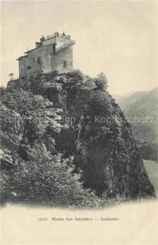 AK / Ansichtskarte Monte San Salvatore 912m LUGANO TI Santuario 