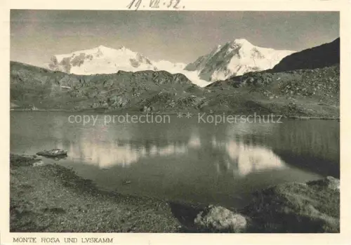 AK / Ansichtskarte Monte-Rosa Le Mont-Rose 4612m VS Lyskamm