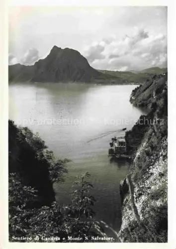 AK / Ansichtskarte Gandria Lago di Lugano Sentiero Monte Salvatore 