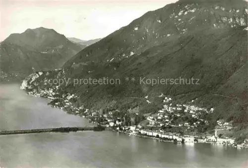 AK / Ansichtskarte Bissone Lago di Lugano TI Aerofoto 