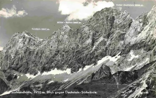 AK / Ansichtskarte Suedwandhuette 1910m Ramsau Dachstein AT Panorama