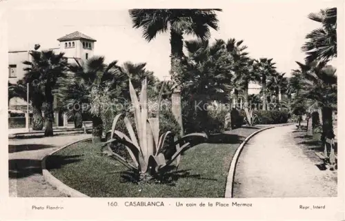 AK / Ansichtskarte CASABLANCA Maroc Un coin de la Place Mermoz