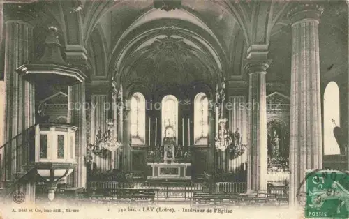 AK / Ansichtskarte Lay Roanne 42 Loire Intérieur de l'église
