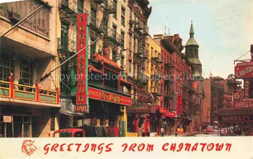 AK / Ansichtskarte NEW YORK City USA Chinatown a touch of Oriental Restaurant
