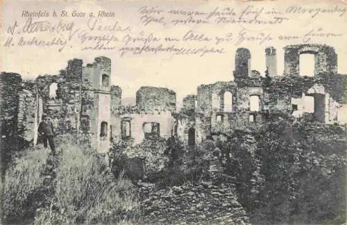 AK / Ansichtskarte Sankt Goar Rheinfels Burgruine