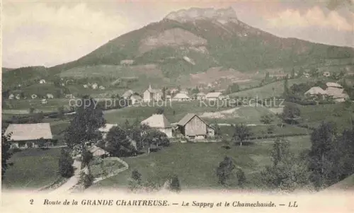 AK / Ansichtskarte Saint-Pierre-de-Chartreuse St-Pierre-de-Chartreuse 38 Isere Route de la Grande Chartreuse Le Sappey et le Chamechaude