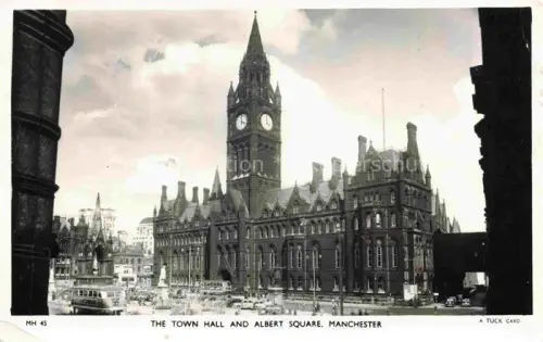 AK / Ansichtskarte MANCHESTER  UK Town Hall and Albert Square