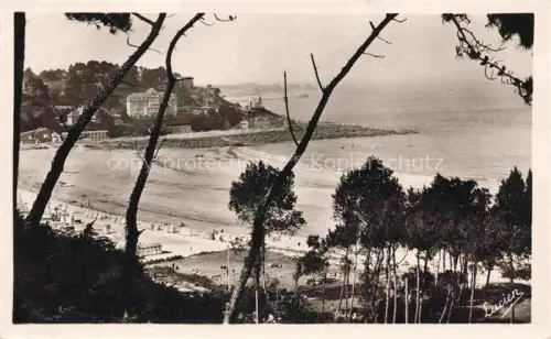 AK / Ansichtskarte PERROS-GUIREC Lannion 22 Cotes-d Armor Un joli coin à la plage de Trestraou