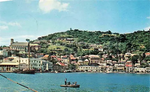 AK / Ansichtskarte St Georges Grenada West-Indies Part of the town as seen from the pier