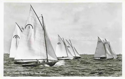 AK / Ansichtskarte Warmond Zuid-Holland NL Zeilen op de Kaag Segelregatta