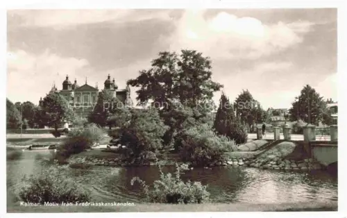 AK / Ansichtskarte Kalmar Sweden Motiv fran Fredriksskanskanalen