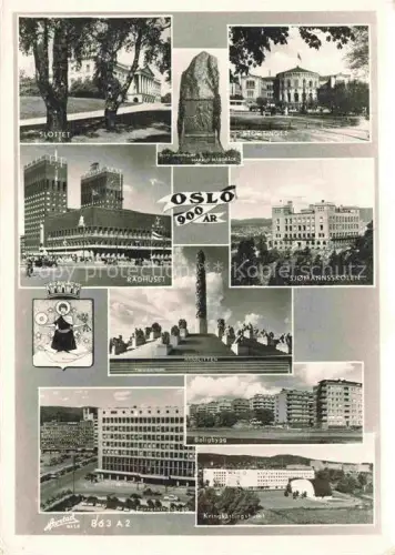 AK / Ansichtskarte OSLO  Norge Teilansichten Sehenswuerdigkeiten