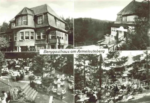 AK / Ansichtskarte Wernigerode Harz Berggasthaus am Armeleuteberg Park Gartenwirtschaft