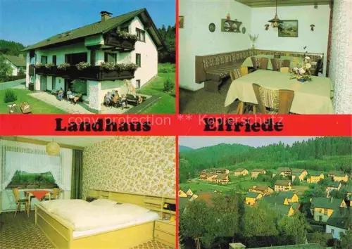 AK / Ansichtskarte Geroldsgruen HOF Bayern Landhaus Elfriede Gaststube Zimmer Panorama