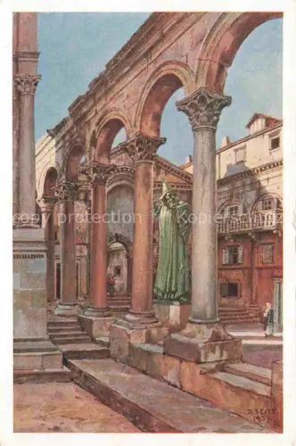 AK / Ansichtskarte SPLIT Spalato Croatia Dioklecijanova palace Peristyl