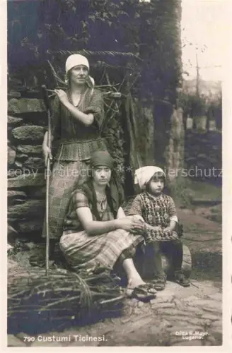 AK / Ansichtskarte Foto Mayr G. Lugano Nr. 790 Custumi Ticinesi 