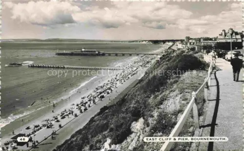 AK / Ansichtskarte BOURNEMOUTH UK East Cliff and Pier Strand