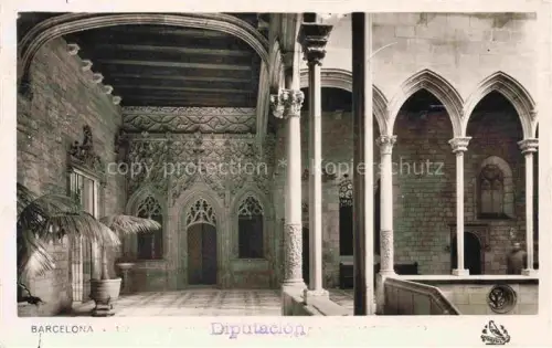 AK / Ansichtskarte BARCELONA Cataluna ES Diputación Gebaeude Arkaden