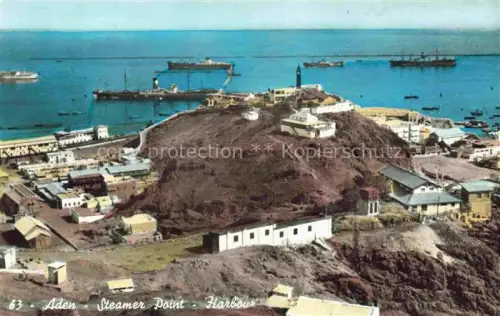 AK / Ansichtskarte ADEN Jemen Steamer Point Harbour aerial view
