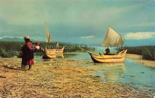 AK / Ansichtskarte Titicaca Lago Peru Bolivia Despuès de la pesca after fishing
