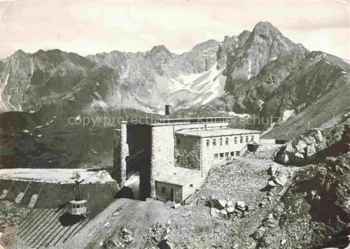 AK / Ansichtskarte Tatry Vysoke Wysokie SK Stacja kolejki linou e z widok na Swinice Bergbahn Panorama Tatragebirge
