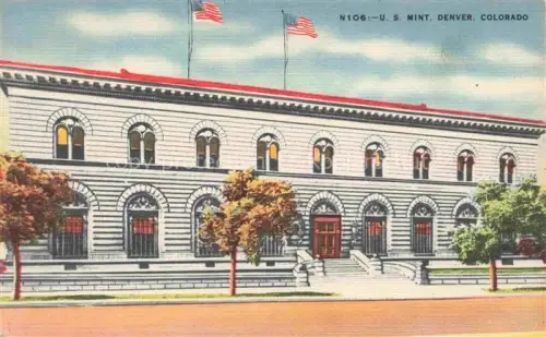 AK / Ansichtskarte Denver Colorado U.S. Mint. Building Illustration