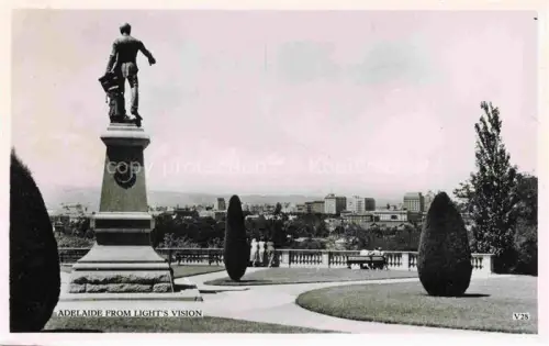 AK / Ansichtskarte Adelaide Australia The city as seen fom Light's Vision Monument Statue