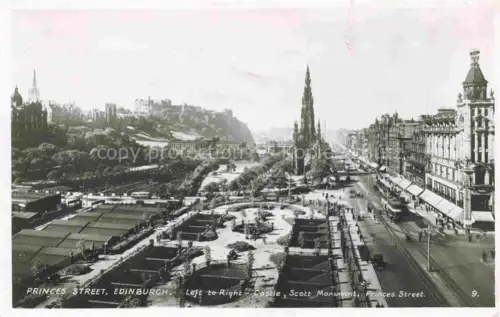 AK / Ansichtskarte EDINBURGH  SCOTLAND UK Princess Street Castle Scott Monument