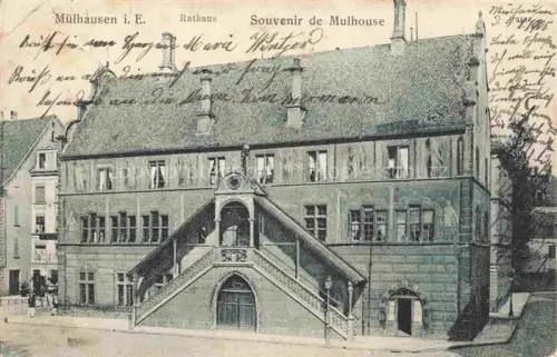 AK / Ansichtskarte Muelhausen Elsass Rathaus