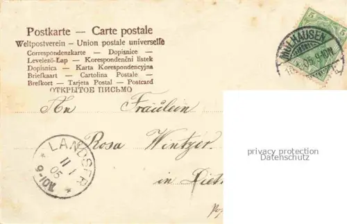 AK / Ansichtskarte Muelhausen Elsass Rathaus