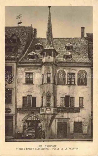 AK / Ansichtskarte MULHOUSE Muehlhausen 68 Haut-Rhin Vieille Maison Alsacienne Place de la Réunion