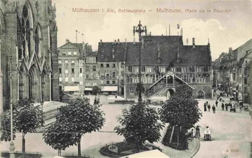 AK / Ansichtskarte MULHOUSE Muehlhausen 68 Haut-Rhin Place de la Réunion Rathausplatz
