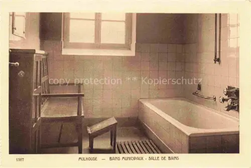 AK / Ansichtskarte MULHOUSE Muehlhausen 68 Haut-Rhin Bains Municipaux Salles de Bains
