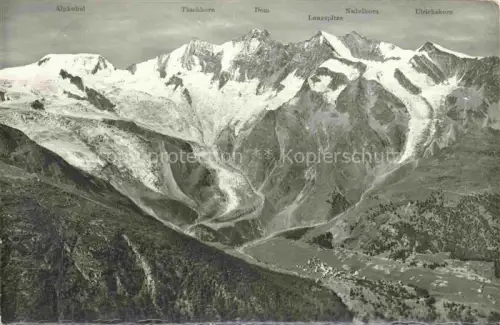 AK / Ansichtskarte Gletscher Ferner Glacier Glaciar Ghiacciaio-- Saas Fee Mischabelkette Feegletscher 