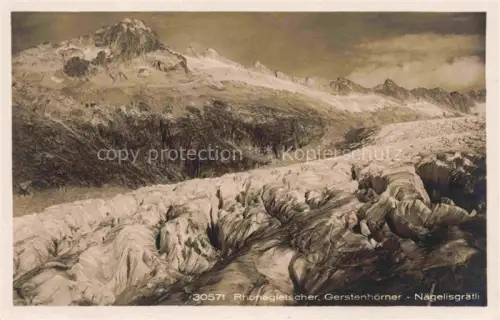 AK / Ansichtskarte Gletscher Ferner Glacier Glaciar Ghiacciaio-- Rhon Gerstenhoerner Naegelisgraetli 