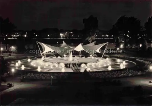 AK / Ansichtskarte BUGA Bundesgartenschau Koeln Tanzbrunnen Zauber naechtlichen Lichtes 
