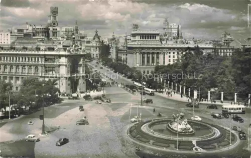 AK / Ansichtskarte MADRID  ES Cibeles et rue Alcala