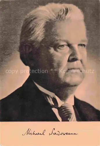 AK / Ansichtskarte Bucuresti Bukarest Bucaresti RO Edituria ion Creanga Mihail Sadoveanu