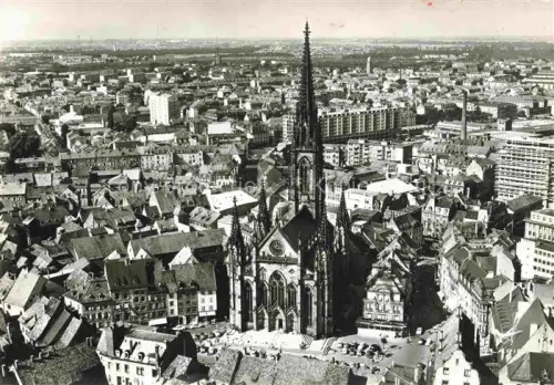 AK / Ansichtskarte MULHOUSE Muehlhausen 68 Haut-Rhin Temple Saint-Etienne vue aérienne